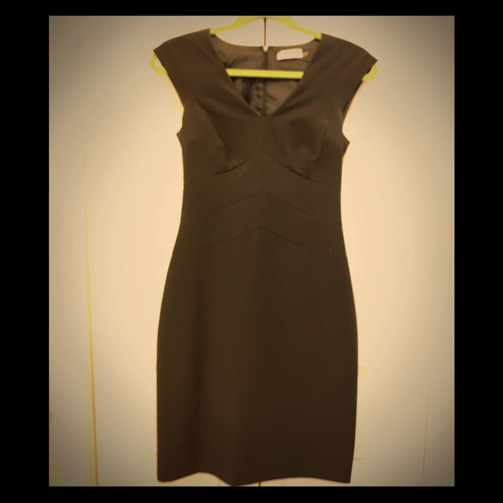 Petite black cocktail dress